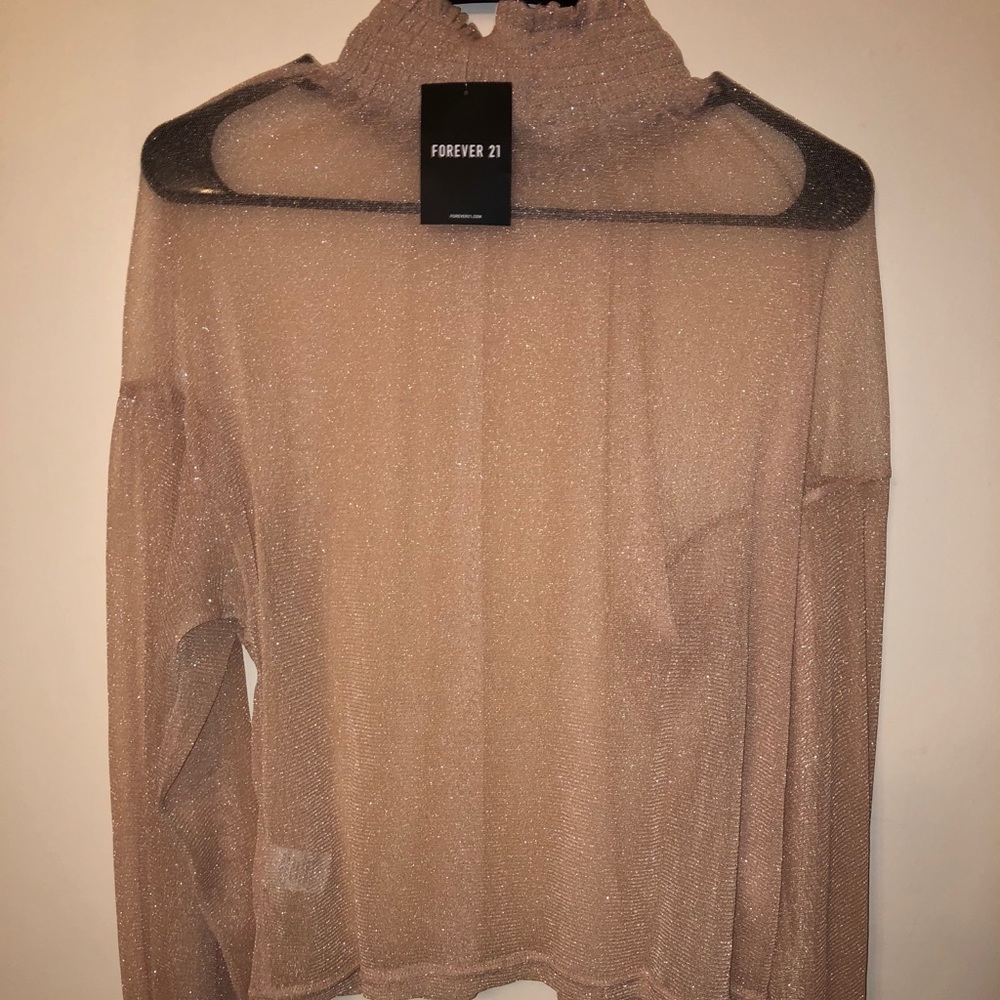 Brand New Forever21 sheer glitter top